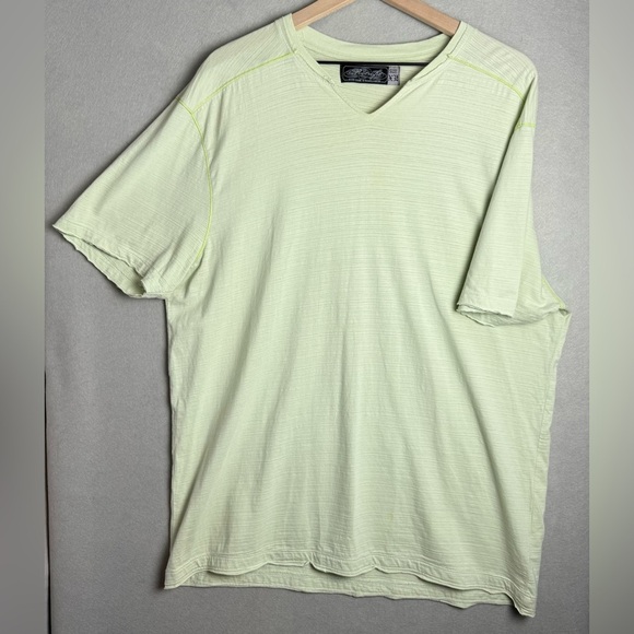 Retro Fit Men’s Light Green V-Neck Tee 100% Cotton size XL - Picture 1 of 10